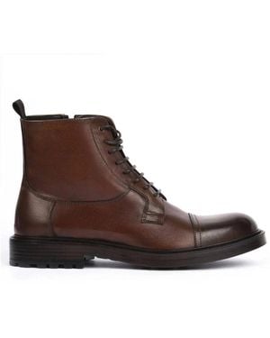 Exton Klassischer Lederstiefel - Braun