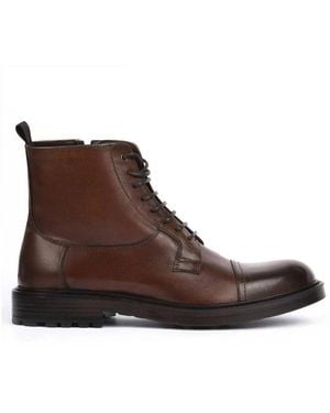 Exton Lace-Up Boots - Brown