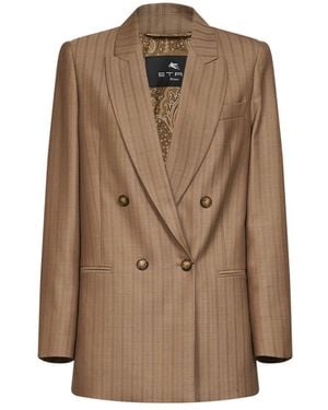 Etro Blazers - Marrone