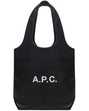 A.P.C. Tassen ,Zwart ,Tote Bags
