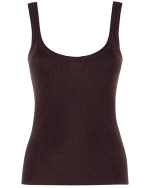 Nenette Fitted Knit Top - Paars