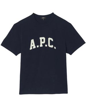 A.P.C. T-Shirts - Blauw
