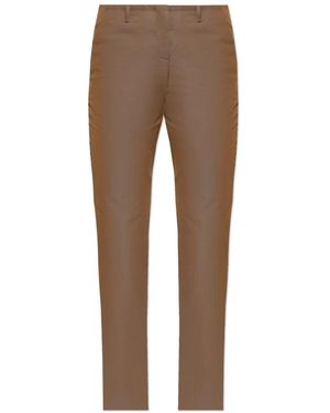 McQueen Broeken ,Bruin ,Katoen Katoenen Broek Met Kreukelige Voorkant