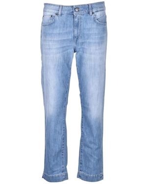 Dondup Rose Cropped Jeans - Blau