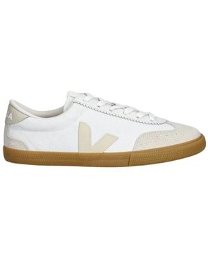 Veja Schoenen ,Wit ,Leer Volley Canvas
