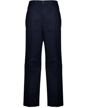 Moncler Straight Trousers - Azul
