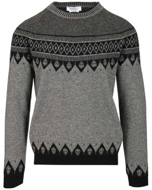 McQueen Round-Neck Knitwear - Gris