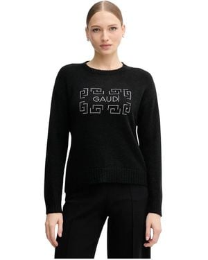 GAUDI Round-Neck Knitwear - Negro
