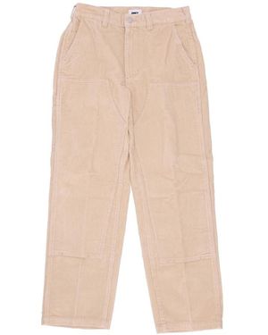 Obey Straight Trousers - Natural