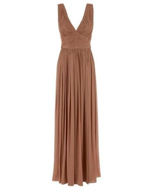 Costarellos Anilia Lange Jurk - Bruin