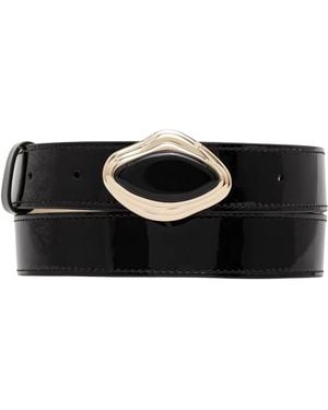 Guess Accessoires ,Zwart ,Leer Leonie Leren Riem