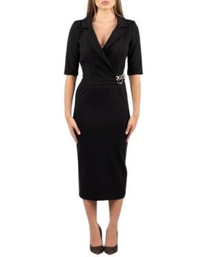 Pinko Kleedjes ,Zwart ,Polyester Arnebia Jurk