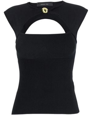 FEDERICA TOSI Sleeveless Tops - Black