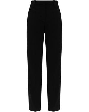 Versace Wool Pleated Broeken - Zwart
