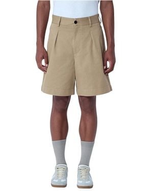 Noah Single-Pleat Shorts - Natur