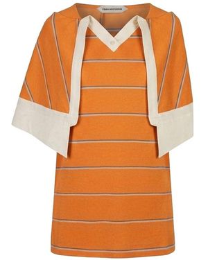 FIDAN NOVRUZOVA Knitted Dresses - Orange