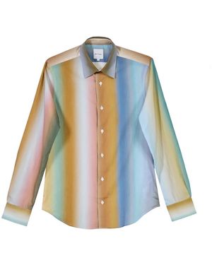 Paul Smith Gestreiftes Hemd - Blau