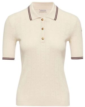 Moncler Round-Neck Strickwaren - Natur