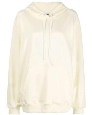 MSGM Hoodies & Sweatvesten ,Wit ,Katoen Katoenen Hoodie