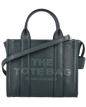 Marc Jacobs Strukturierte Leder Mini Tote Handtasche - Grün