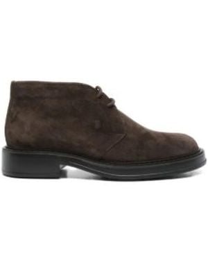 Tod's Lace-Up Boots - Marrone
