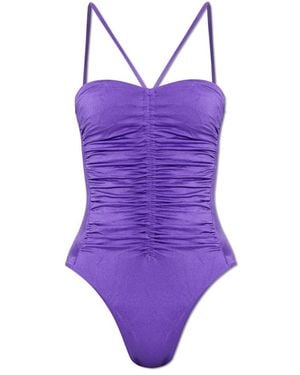 DSquared² Badmode ,Paars ,Nylon Signature One-Piece
