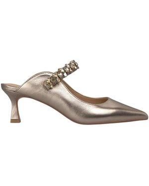 Alma En Pena. Schoenen ,Geel ,Platte Schoenen Met Band
