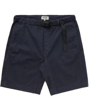 Woolrich Klassische Easy Short Melton - Blau