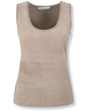 Max Mara Tops ,Wol Wollen En Kasjmier Top - Bruin