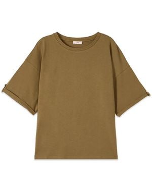 Oltre Tops ,Groen ,Katoen T-Shirts