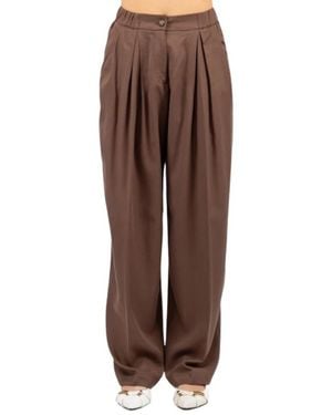 Luckylù Wide Trousers - Brown