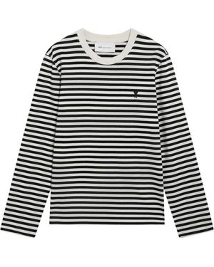 Ami Paris Long Sleeve T-Shirts - Black