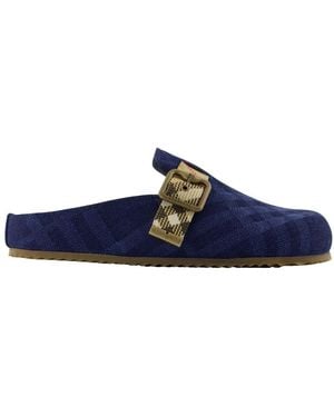 Burberry Urchin Mules - Blau