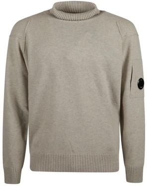 C.P. Company Lambswool Grs Rollkragenpullover - Grau