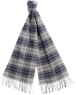 Barbour Tartan Lambswool Scarf - Blau