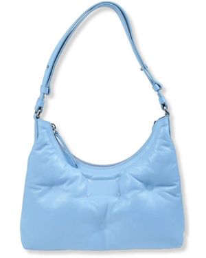 Maison Margiela Tassen ,Blauw ,Leer Glam Slam Hobo Small