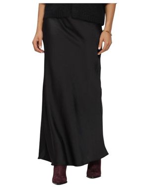 Notre-v Rokken ,Zwart ,Leer Nv-Inna Maxi Rok