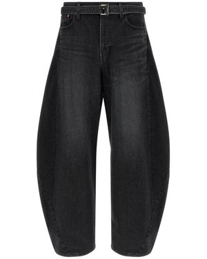 Sacai Loose Fit Jeans - Black