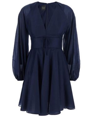Plain Short Dresses - Azul