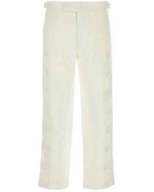 Bode Straight Trousers - White