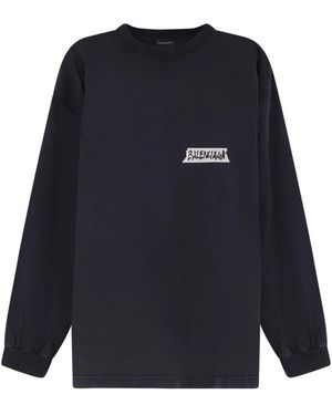 Balenciaga Sweatshirts - Blue