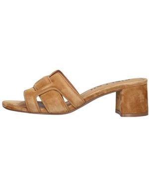 Bibi Lou Heeled Mules - Bruin