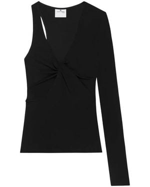 Courreges Tops ,Zwart ,Lange Mouw Tops