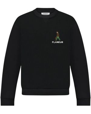 flâneur Sweatshirts - Zwart