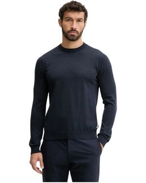 EA7 Round-Neck Knitwear - Blu