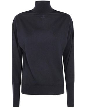 Courreges Truien & Vesten ,Zwart ,Coltruien - Blauw