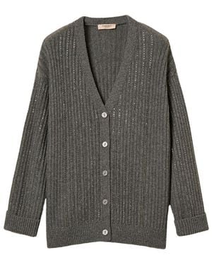Twinset Truien & Vesten ,Grijs ,Cardigans