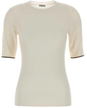 Brunello Cucinelli Round-Neck Knitwear - Neutro