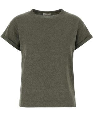 Brunello Cucinelli Round-Neck Knitwear - Verde