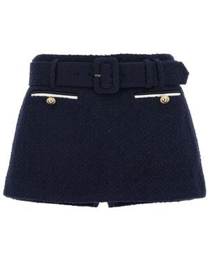 Self-Portrait Short Shorts - Blue